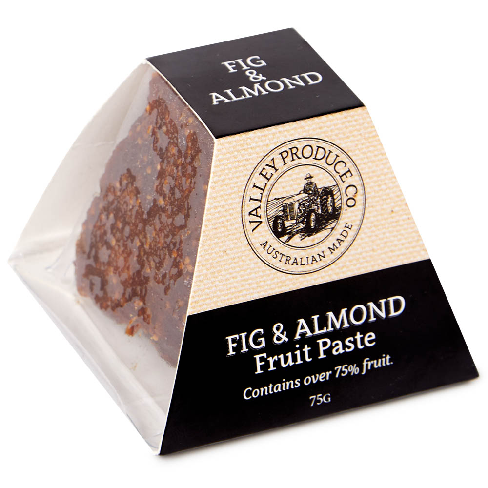 Val Procucer Valley Produce Company - Pyramid Fig & Almond 75g | Peter's of Kensington