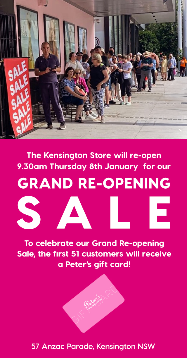 Grand Re-opening Sale