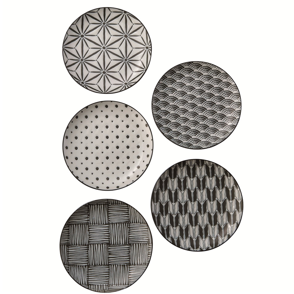 The Modern Japanism Komon Sushi & Sashimi Plate Set 5pce