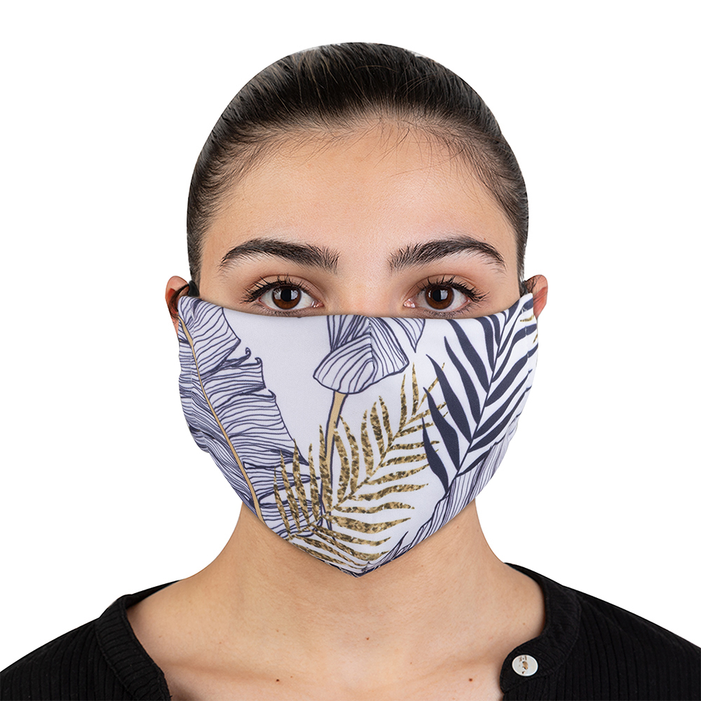 Element Mask - Adult Jersey Mask Gold Palms | Peter's of Kensington