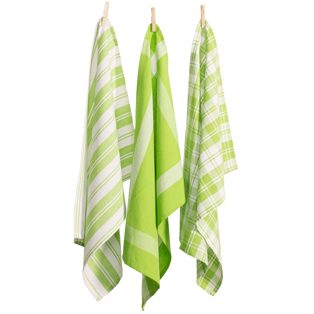 Rans - Madrid Tea Towel Set 3pcs Lime Green | Peter's of Kensington