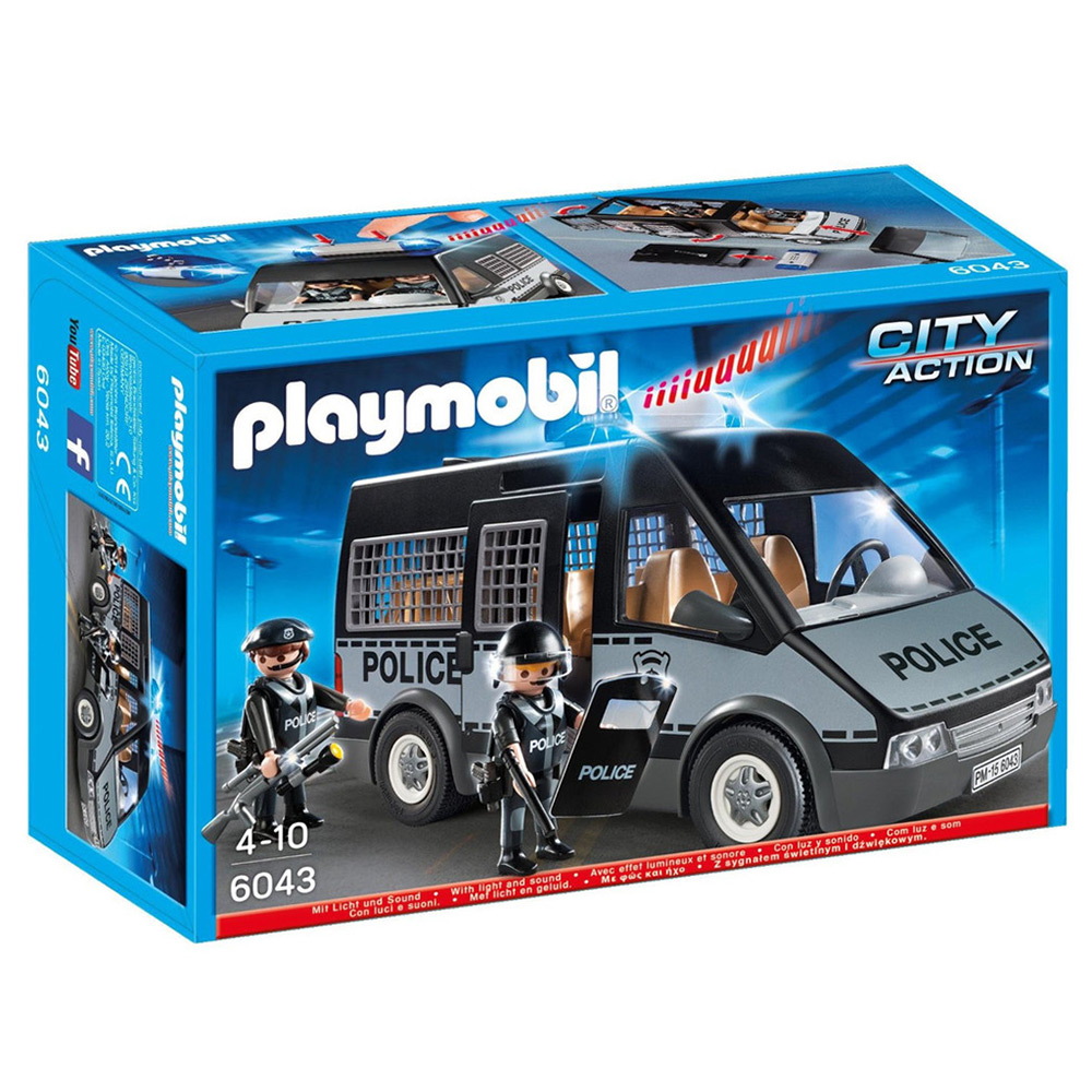 Police Riot Van Model Kit Playmobil - Riot Squad Police Van | Peter's of Kensington