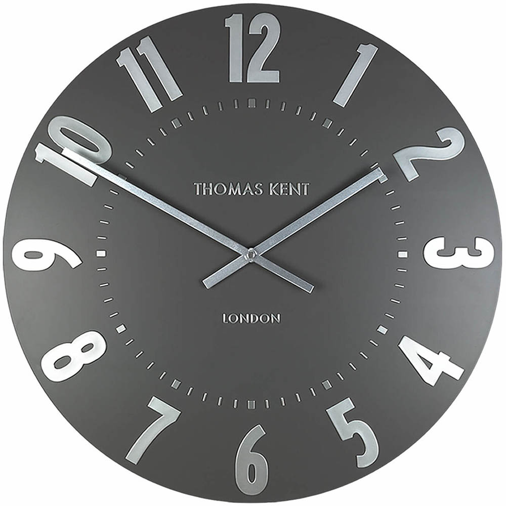 Thomas Kent - Mulberry Wall Clock Graphite & Silver 30cm | Peter's of ...