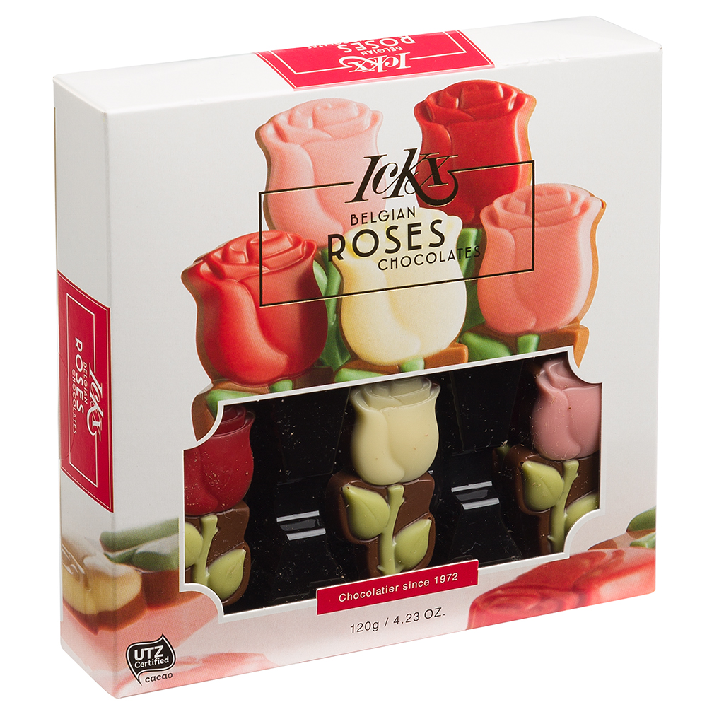 Ickx - Belgian Roses Chocolates Box 120g | Peter's of Kensington