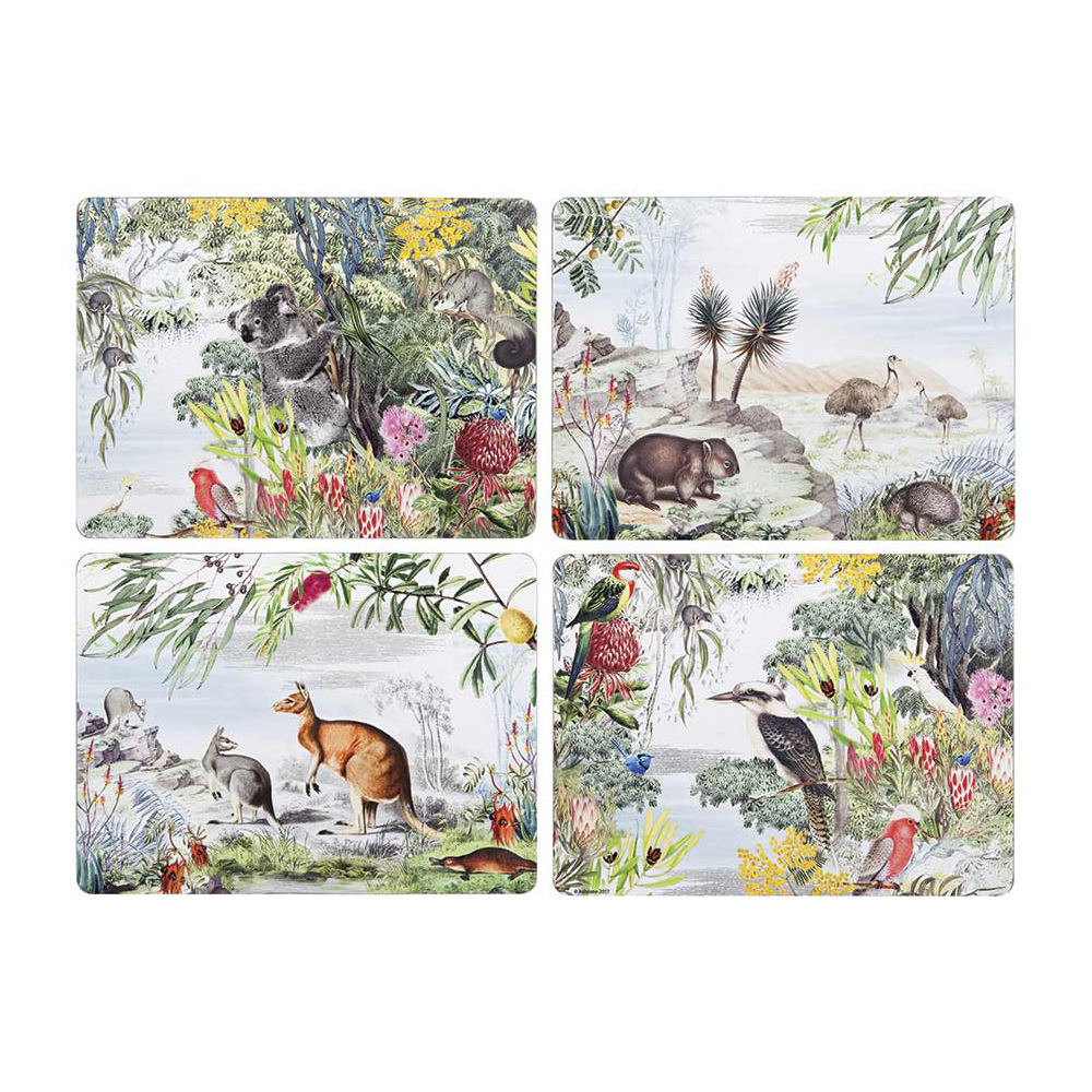 Ashdene Wildlife Australia Placemat Set 4pce Peter's of Kensington