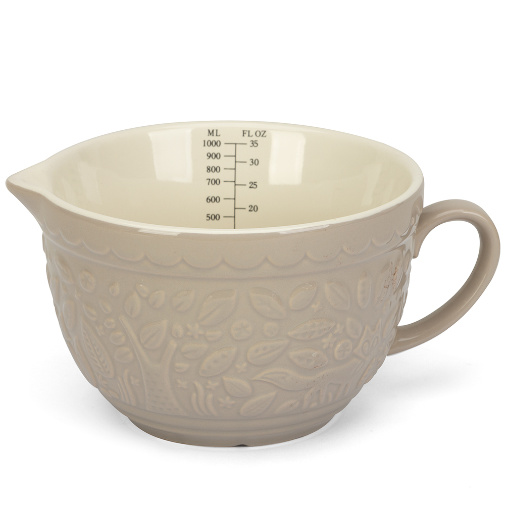 Ciotola Per Miscelare Mason Cash In The Forest - 29 Cm, Design Con Volpi In Rilievo, Colore Grigio