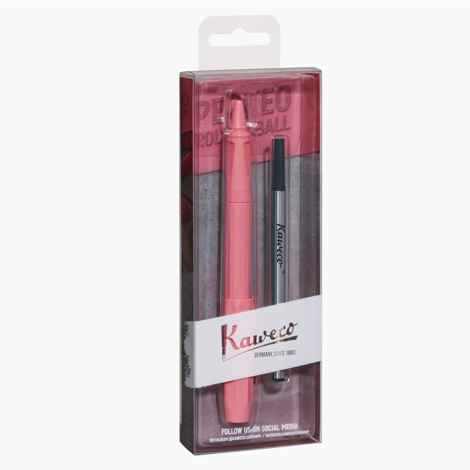 Kaweco Perkeo Peony Blossom Penna A Sfera In Gel Rosa | Leggera 14g Con Impugnatura Ergonomica Per Scuola