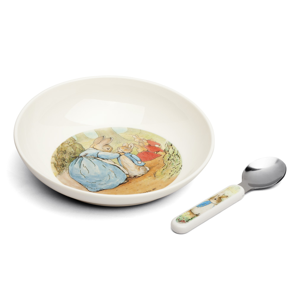 Peter Rabbit - Bowl And Spoon Set | Peter's of Kensington
