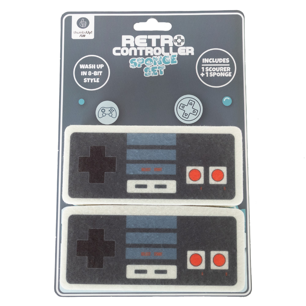 Controller Sponge Thumbs Up - Retro Game Controller Sponge Set 2pce | Peter's of Kensington