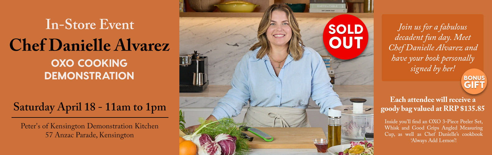 In-store event with Chef Danielle Alvarez