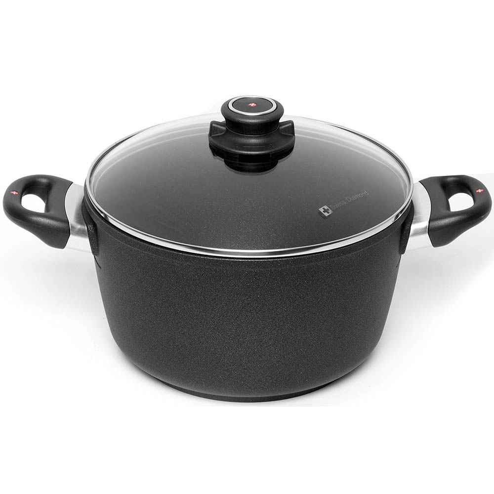 Swiss Diamond XD Classic Induction Soup Pot w/Lid 5.2L Peter's of