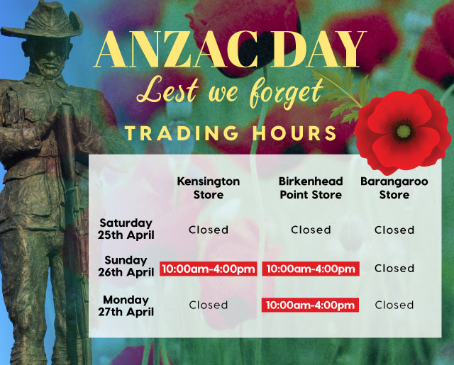 ANZAC weekend trading hours