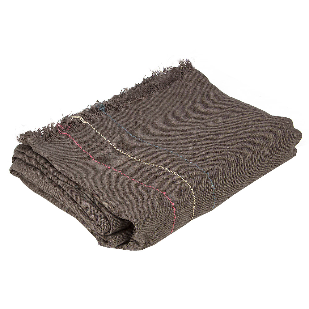 Teixidors - Zenit Plaid Linen Throw Rug | Peter's of Kensington