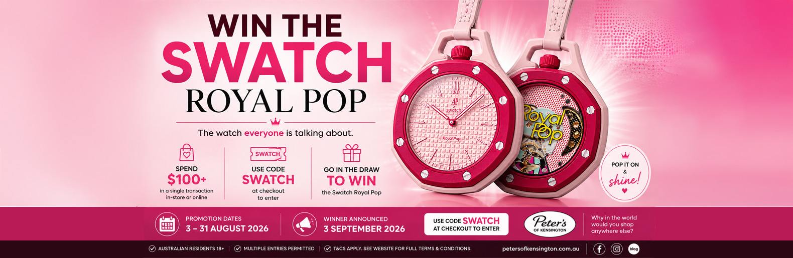 Win a Swatch watch