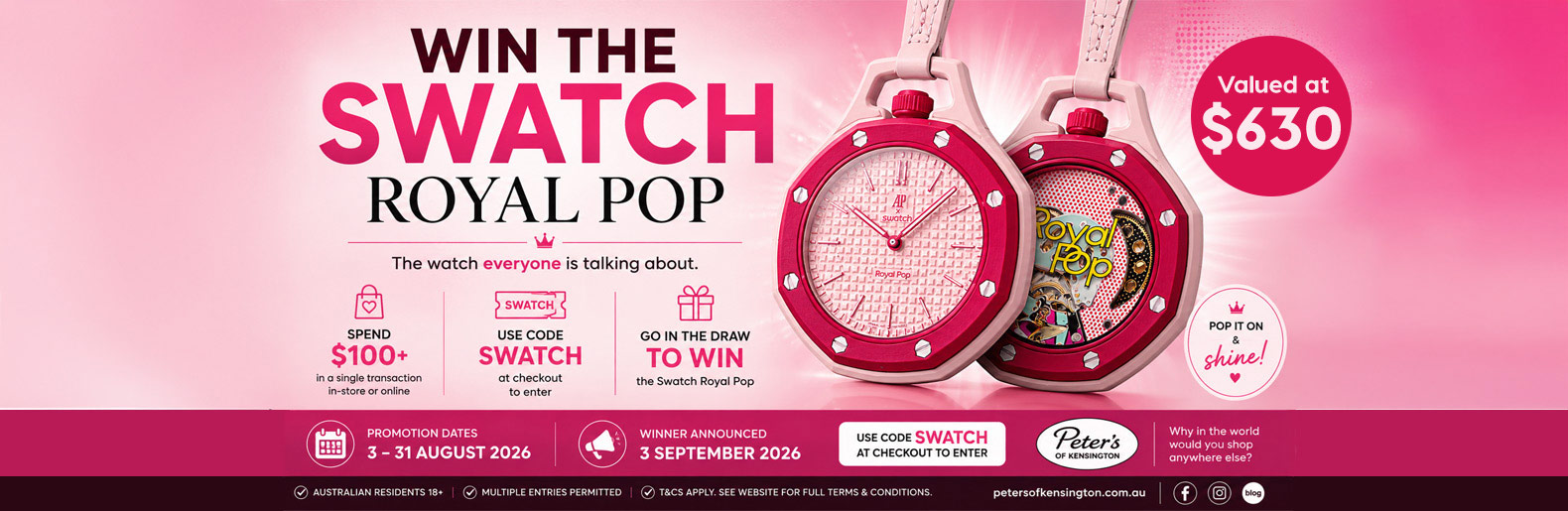 Win a Swatch watch