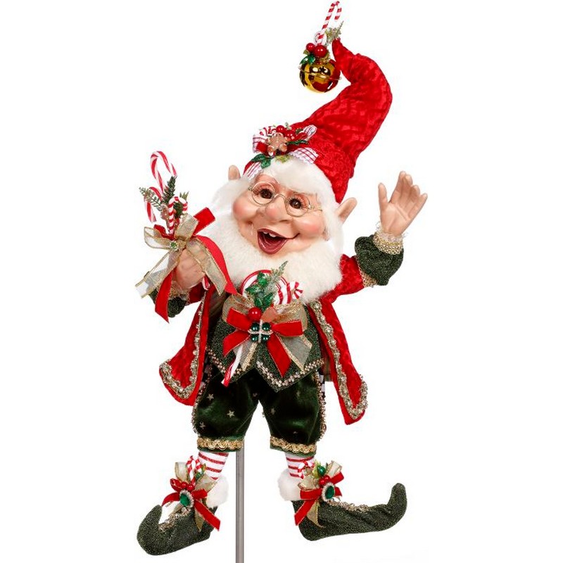 Mark Roberts - Candy Cane Elf Medium 42cm | Peter's of Kensington