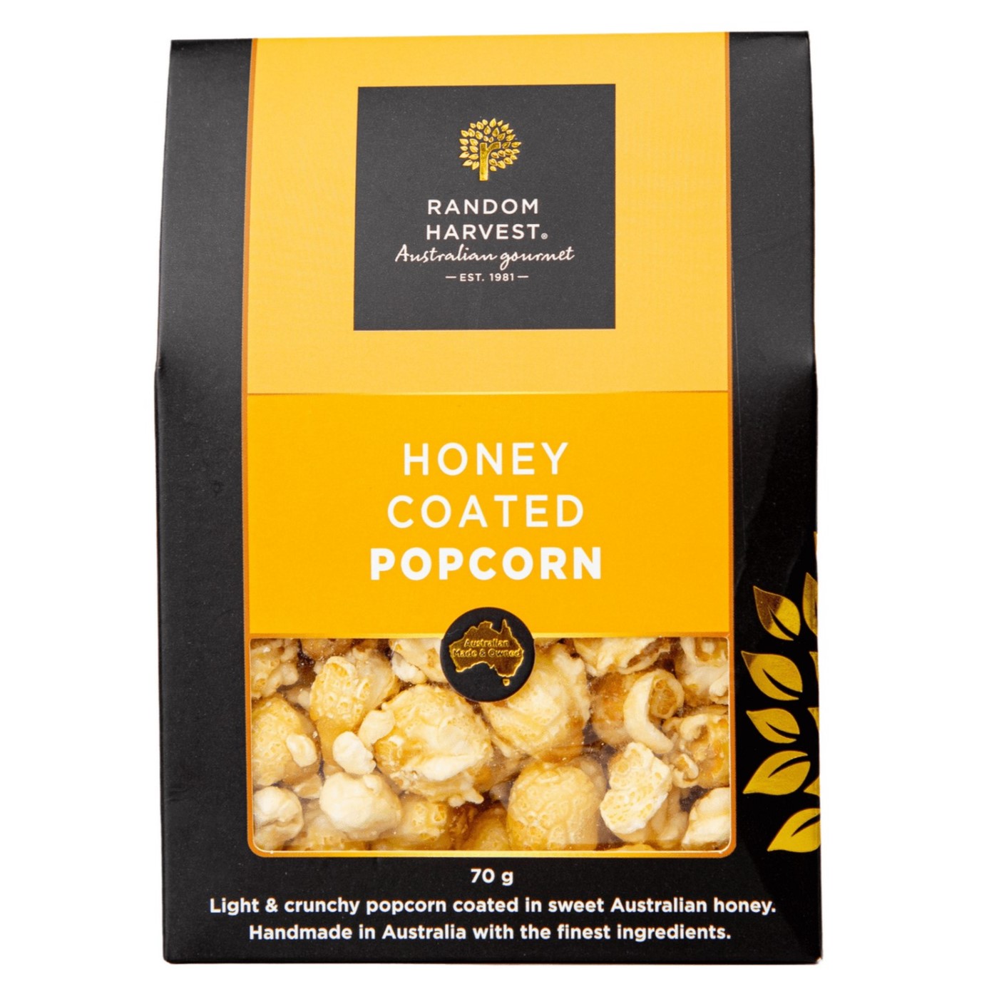 Random Popcorn Random Harvest - Honey Popcorn 70g | Peter's of Kensington
